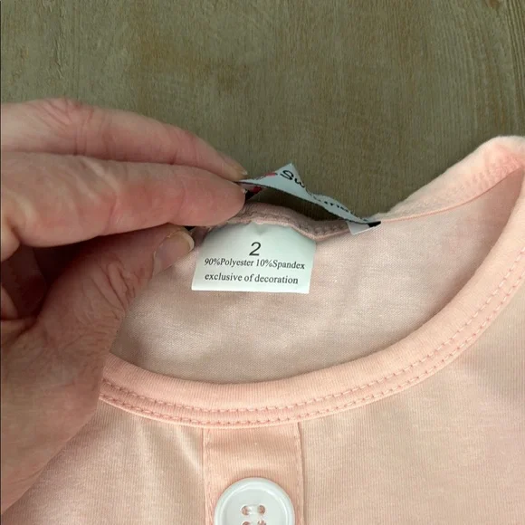 Adorable Sweetness Two Piece Peach Ruffle Tiered Capri Set - Size 2T - NWOT - Picture 6 of 12